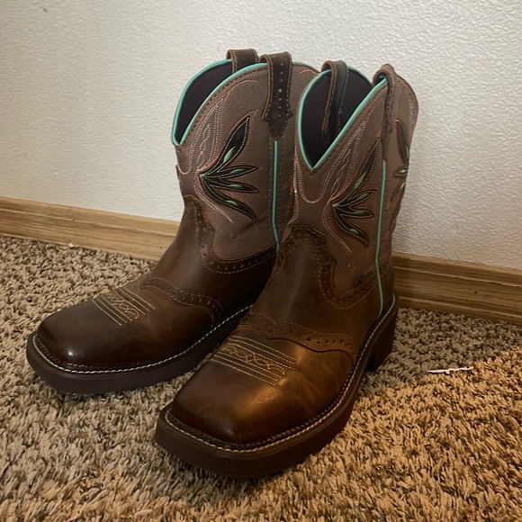 Justin Brand Ladies Size 8 Nettie Western Boot - Picture 1 of 13